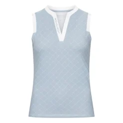 Röhnisch Abby Sleeveless Top Micro-R-Check-Dove-Blue Online