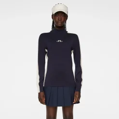 J.Lindeberg Adia Knitted Sweater Blå JL Navy New