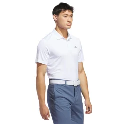 Adidas Adi Performance Polo Shirt Vit White New
