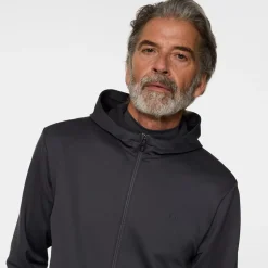 J.Lindeberg Aerial Full Zip Hood Asphalt Sale