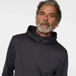 J.Lindeberg Aerial Full Zip Hood Asphalt Sale