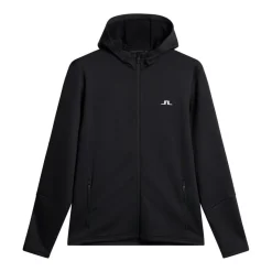 J.Lindeberg Aerial Full Zip Hood Svart Black Sale