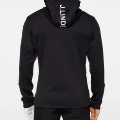 J.Lindeberg Aerial Full Zip Hood Svart Black Sale