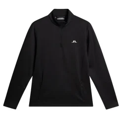 J.Lindeberg Aerial Quarter Zip Mid Layer Svart Black New