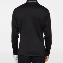 J.Lindeberg Aerial Quarter Zip Mid Layer Svart Black New
