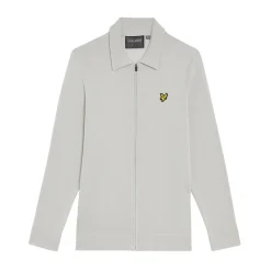 Lyle & Scott Airlight Knitted Cardigan Grå Grå (Pebble Z04) Sale