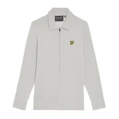 Lyle & Scott Airlight Knitted Cardigan Grå Grå (Pebble Z04) Sale