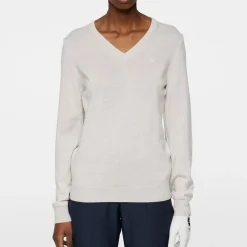J.Lindeberg Amaya Knitted Sweater Moonbeam Sale