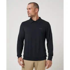 Travis Mathew Amenities Collar Cre Svart Black