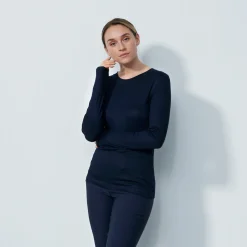 Daily Sports Ancona Ls Round Neck Blå Navy Online