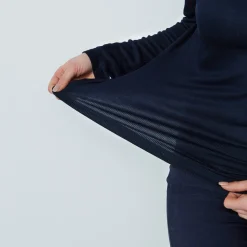 Daily Sports Ancona Ls Round Neck Blå Navy Online