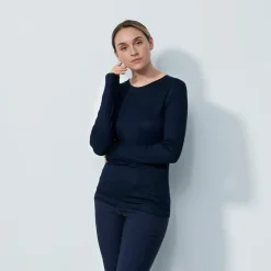 Daily Sports Ancona Ls Round Neck Blå Navy Online
