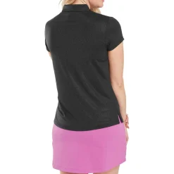 FootJoy Animal Print Cap Sleeve Lisle Svart Black New
