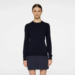 J.Lindeberg Aria Knitted Sweater Blå JL Navy Hot