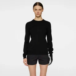 J.Lindeberg Aria Knitted Sweater Svart Black Clearance