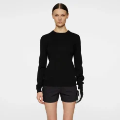 J.Lindeberg Aria Knitted Sweater Svart Black Clearance