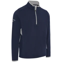 Callaway Blocked LS 1/4 Zip Pullover Blå Peacoat