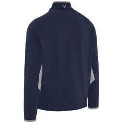 Callaway Blocked LS 1/4 Zip Pullover Blå Peacoat