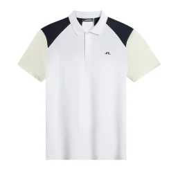 J.Lindeberg Block Polo Vit White