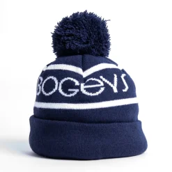 Bogeys & Birdies Bobble Hat Blå Vit Navy/White Best