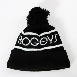 Bogeys & Birdies Bobble Hat Svart Vit Black/White Clearance