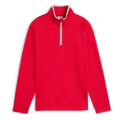 Puma Boys Waffle Fleece 1/4 Zip Strong-Red Discount