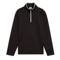 Puma Boys Waffle Fleece 1/4 Zip Svart Black New