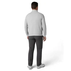 Callaway Brushed Rib 1/4 Zip Pullover Concrete-Htr Clearance