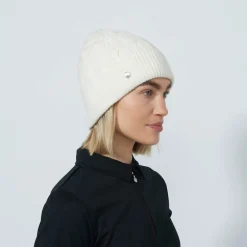 Daily Sports Cable Knit Hat Vit Ivory Discount