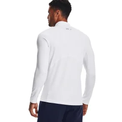 Under Armour CG Armour Fitted Mock Vit Vit (White 100) New