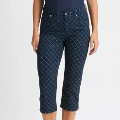 Röhnisch Chie Comfort Capri Micro-R-Check-Navy Sale