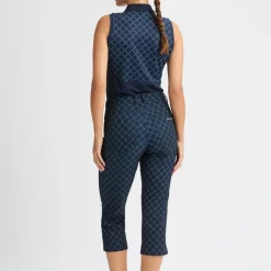 Röhnisch Chie Comfort Capri Micro-R-Check-Navy Sale