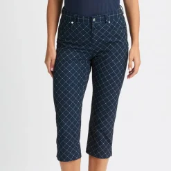 Röhnisch Chie Comfort Capri Micro-R-Check-Navy Sale