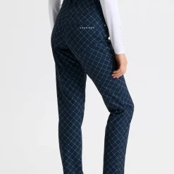 Röhnisch Chie Comfort Pants 32 Micro-R-Check-Navy Outlet