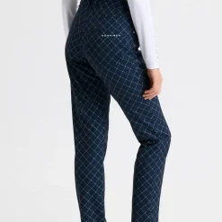 Röhnisch Chie Comfort Pants 32 Micro-R-Check-Navy Outlet