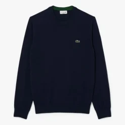 Lacoste Classic Crew Neck Blå Navy (166) Best