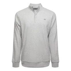 Travis Mathew Cloud Quarter Zip 2. Heather-Light-Grey Hot
