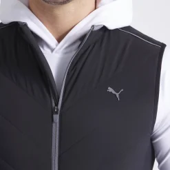 Puma Cloudspun Fleece Hybrid Vest Svart Black Outlet
