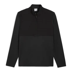 Puma Cloudspun Tech Hybrid 1/2 Zip Svart Black New