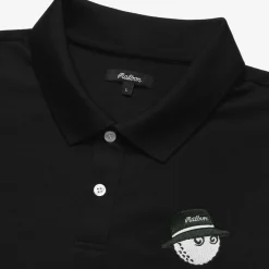 Malbon Golf Cooper Core Polo Svart Black (BLK) Sale