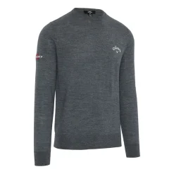 Callaway Crew Neck Merino Mix Sweater Steel-Heather Clearance