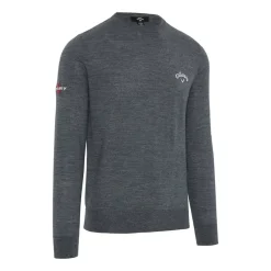 Callaway Crew Neck Merino Mix Sweater Steel-Heather Clearance