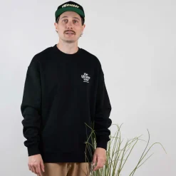 The Gimme Tour Crew Open -95 Svart Black Discount