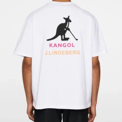 J.Lindeberg Davie T-Shirt JL x Kangol Vit White Best