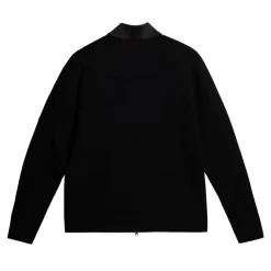 J.Lindeberg Devin Hybrid Knit Zip Sweater Svart Black Best