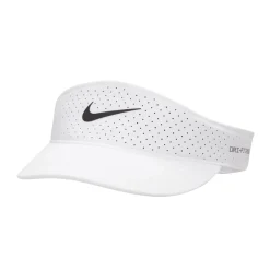 Nike Dri-Fit Adv Ace Tennis Visor White-Anthracite-Black Clearance