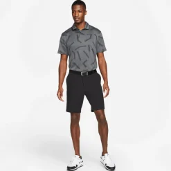 Nike Dri-Fit Vapor Line Jaquard Golf Polo Dk Smoke Grey-Black New