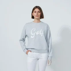 Daily Sports Embroidery Sweatshirt Pebble