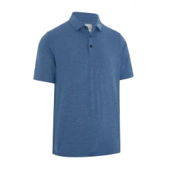 Callaway Emea Ss Ventilated Jacquard Polo Blå Peacoat New