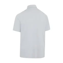 Callaway Emea Ss Ventilated Jacquard Polo Gray Dawn New